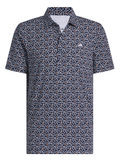 adidas Ultimate365+ Soft Print Polo Shirt - Collegiate Navy/White