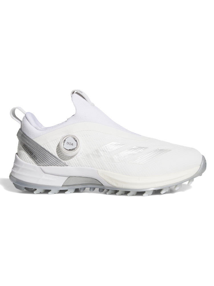 adidas Womens Adizero ZG BOA Spikeless Golf Shoes - Ftwr White/Silver Met.