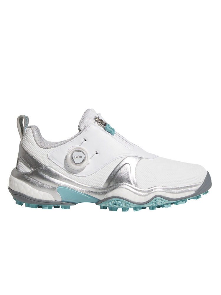 adidas Womens Codechaos BOA 25 Spikeless Golf Shoes - Ftwr White/Semi Flash