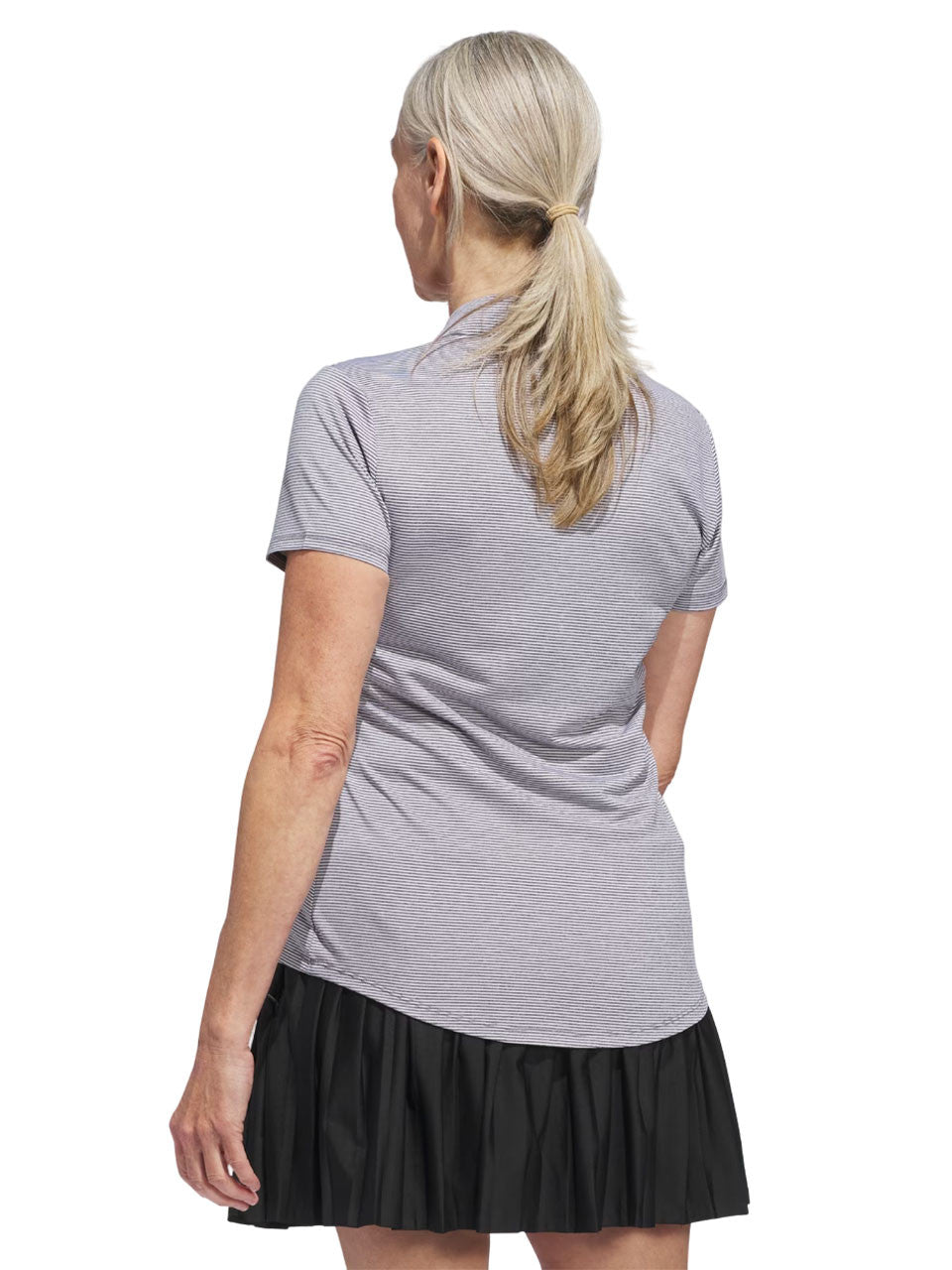 adidas Womens Ottoman Short Sleeve Polo Shirt - Black