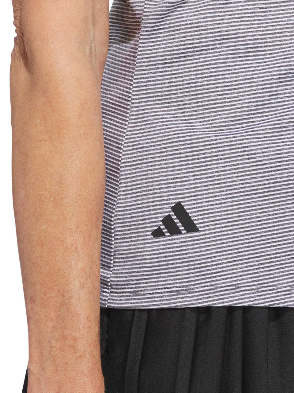 adidas Womens Ottoman Short Sleeve Polo Shirt - Black