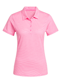 adidas Womens Ottoman Short Sleeve Polo Shirt - Lucid Pink
