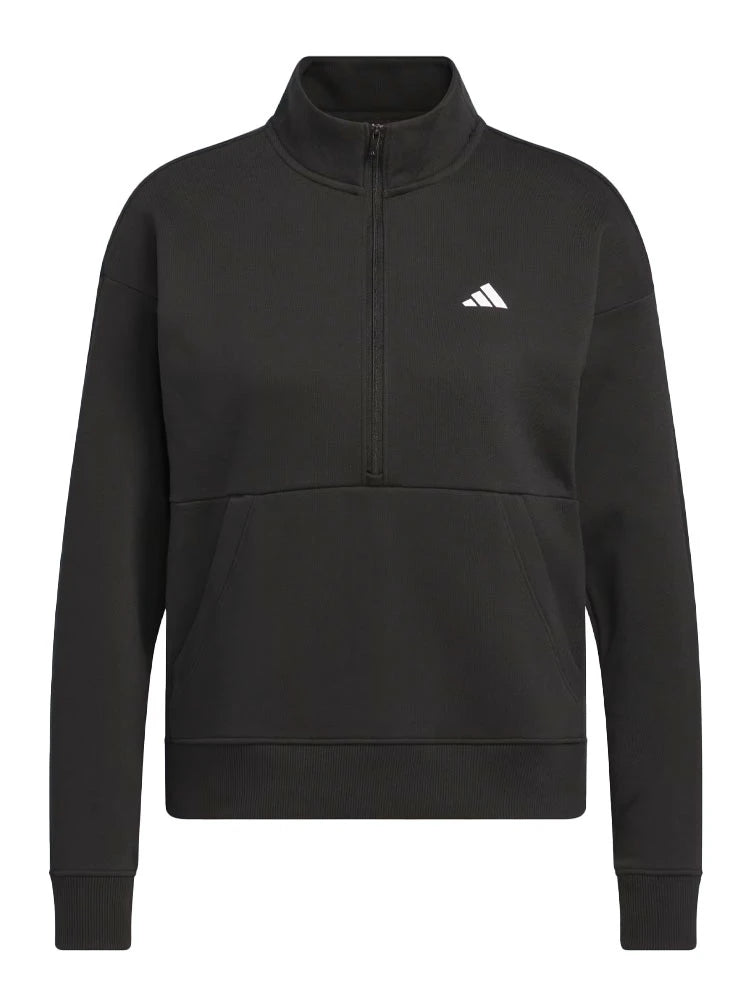adidas Womens Performance Quarter-Zip Jacket - Black