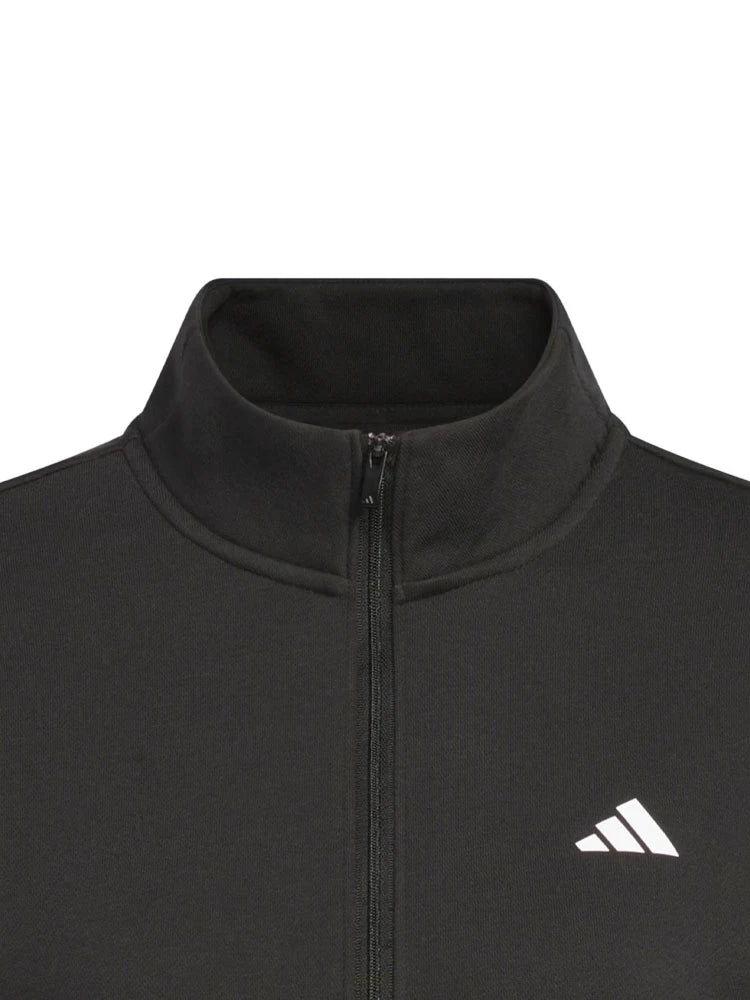 adidas Womens Performance Quarter-Zip Jacket - Black
