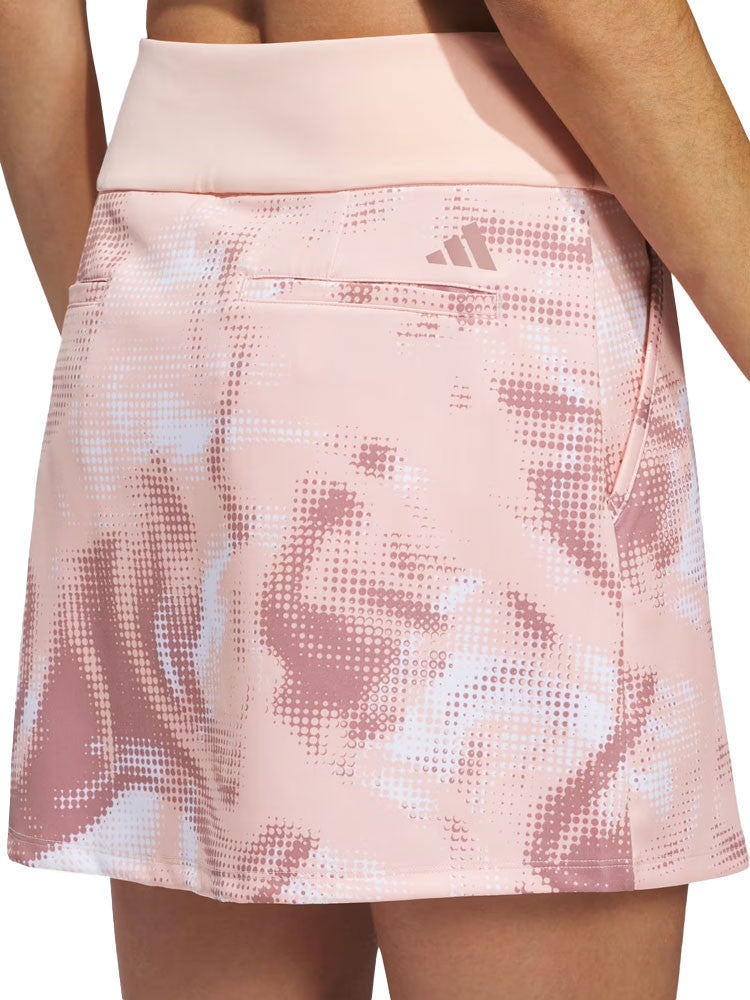 adidas Womens Ultimate365 Printed 16-Inch Skort - Powder Coral