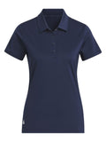 adidas Womens Ultimate365 Solid Short Sleeve Polo Shirt - Collegiate Navy