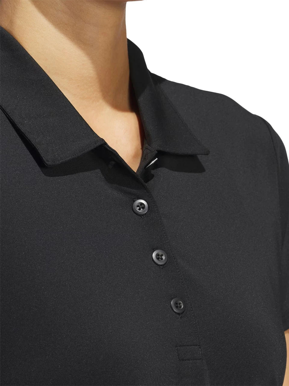 adidas Womens Ultimate365 Solid Polo Shirt - Black