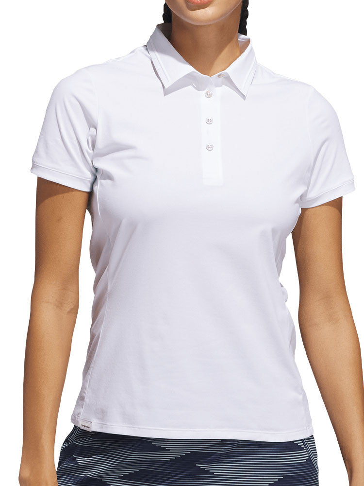 adidas Womens Ultimate365 Tour Twistknit Polo Shirt - White