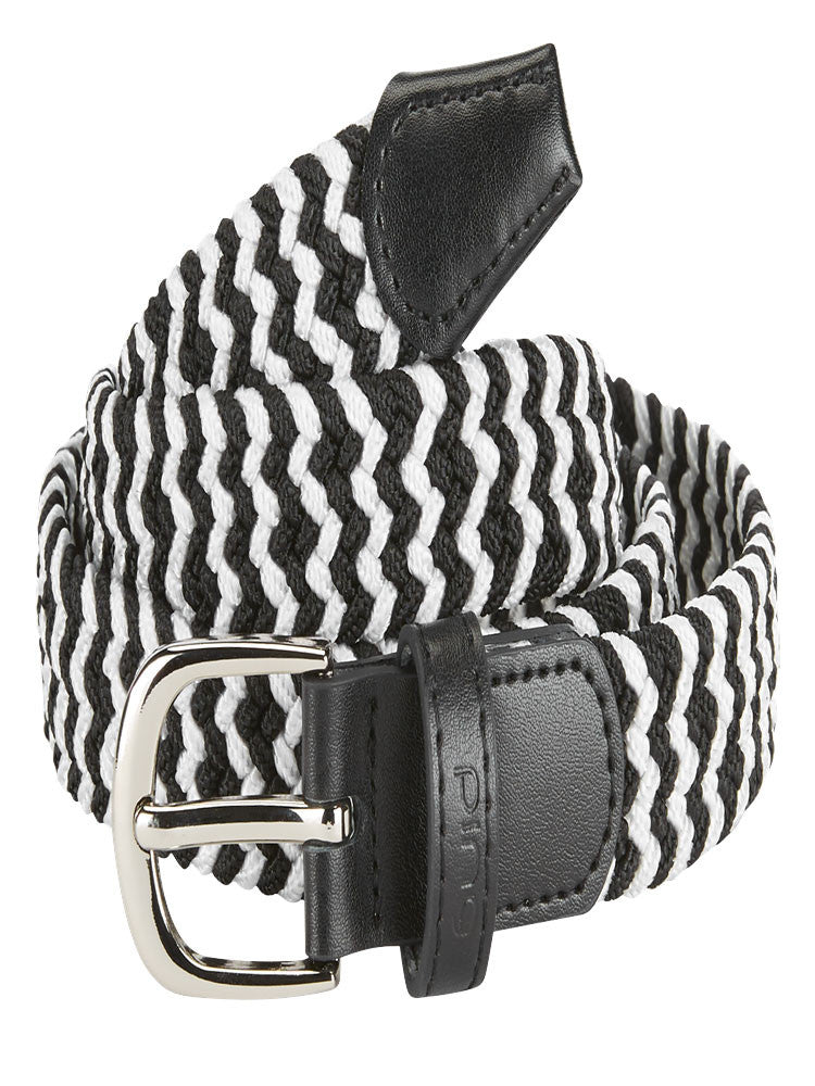 Ping Women's Stretch Webbing Golf Belt - Black/White