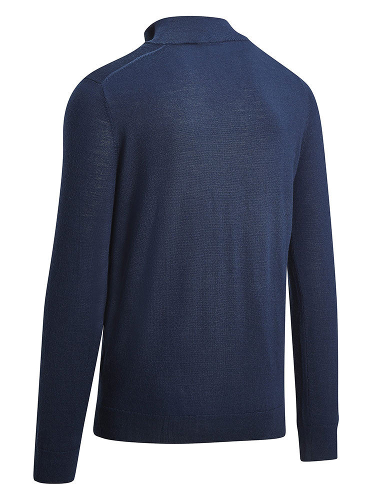 Callaway 1/4-Zip Blended Merino Sweater - Navy Blue