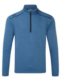 Ping Ramsey Half-Zip Ribbed Fleece - Snorkel Blue Marl