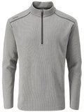 Ping Ramsey Half-Zip Ribbed Fleece - Ash Marl