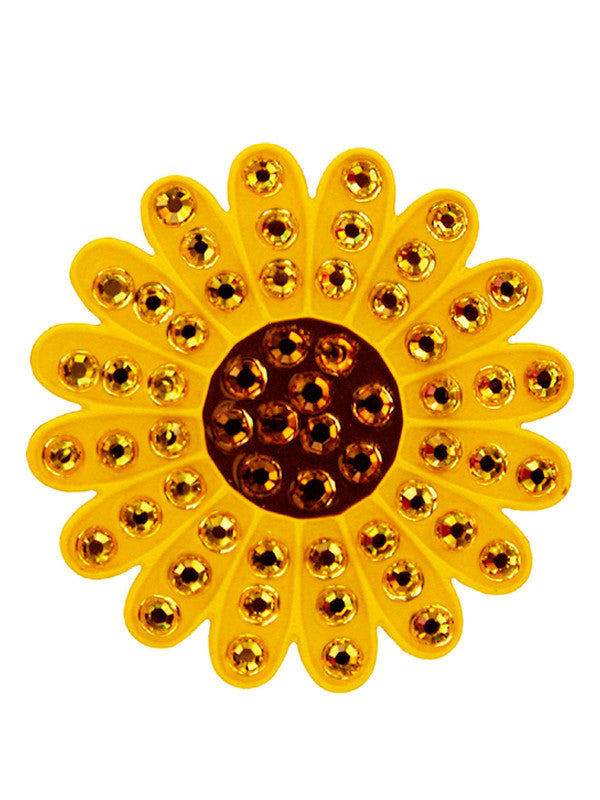 Navika Swarovski Crystal Sunflower Yellow Marker