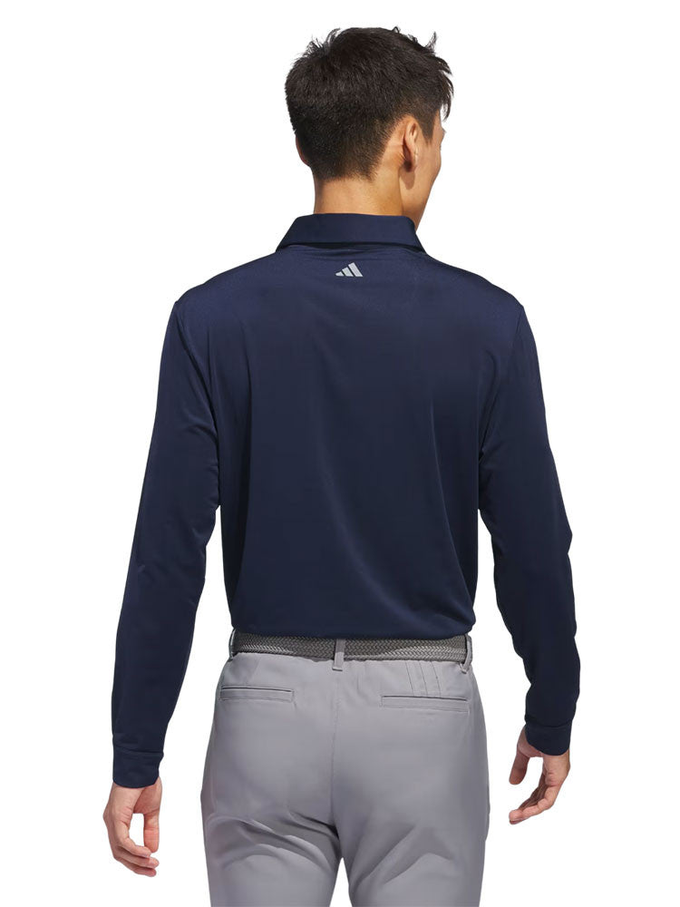 adidas Core Long Sleeve Polo Shirt - Collegiate Navy