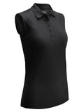 Callaway Women's Sleeveless Knit Polo - Caviar