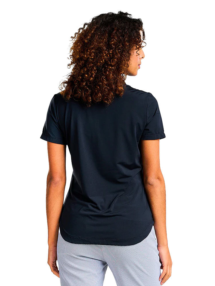 Nivo Womens Naila II Short Sleeve Polo - Black