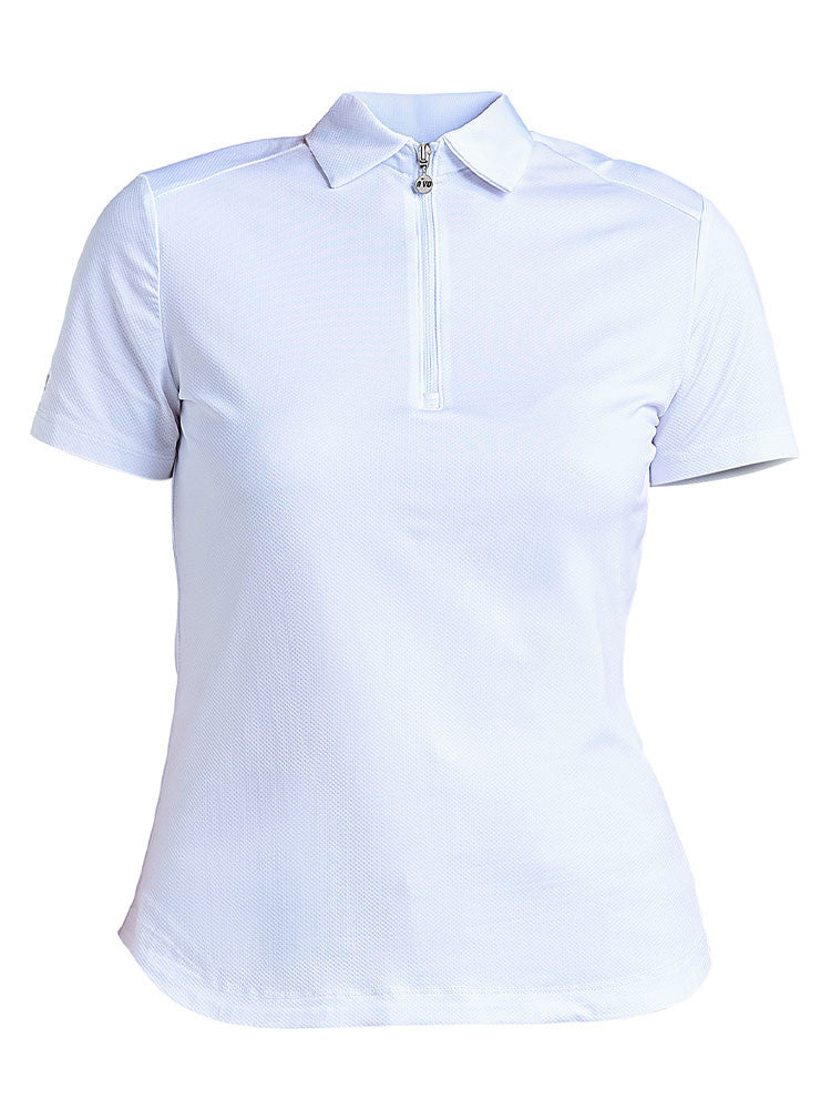 Nivo Womens Naila II Short Sleeve Polo - White