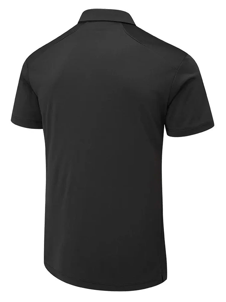 Ping Lindum Tailored Fit Polo - Black