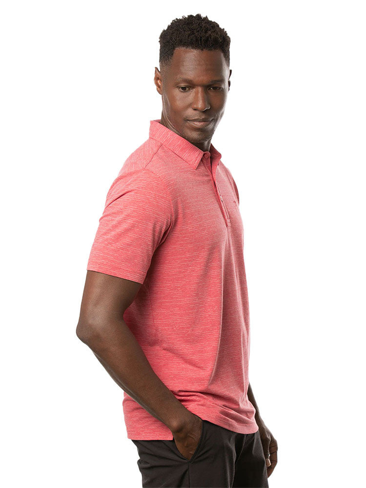 TravisMathew The Heater Polo - Heather Scooter