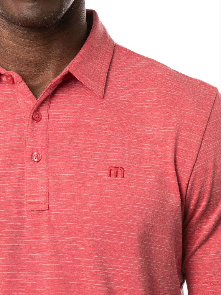 TravisMathew The Heater Polo - Heather Scooter