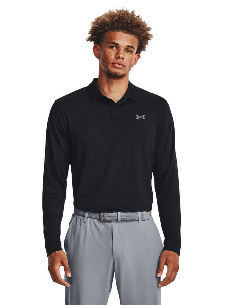 Under Armour Matchplay Long Sleeve Polo - Black
