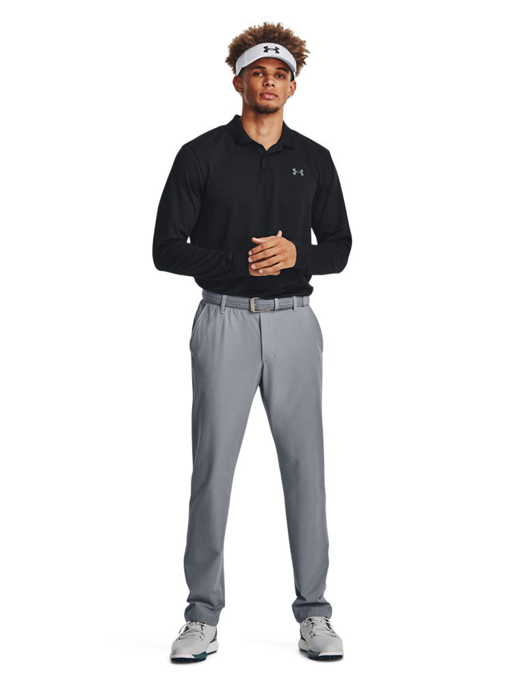 Under Armour Matchplay Long Sleeve Polo - Black