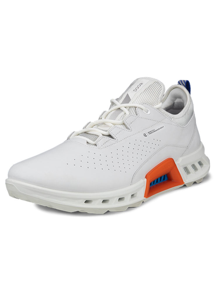 Ecco M BIOM C4 Golf Shoes - White/Mazzarine Blue