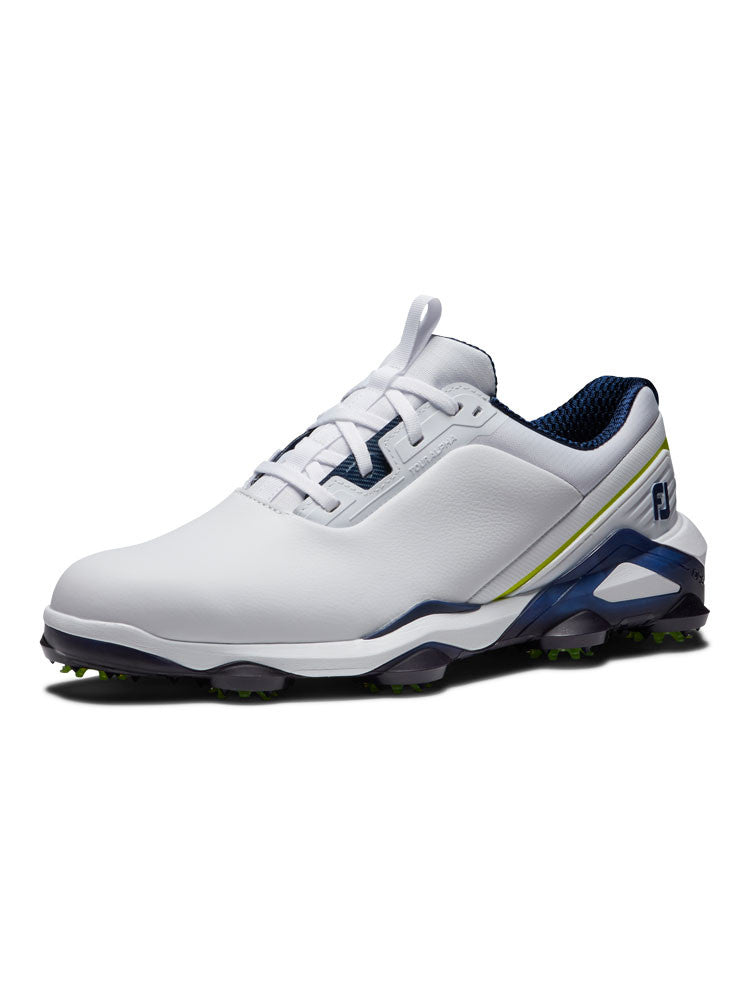 FootJoy Tour Alpha Golf Shoes - White/Navy/Lime