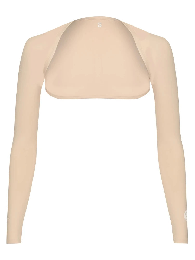 SParms Sun Protection Shoulder Wrap (Shawl) - Beige