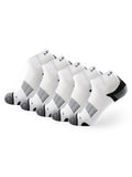Meikan 5 Pack Women's Quarter Cut Performance Sports Socks - White/Black