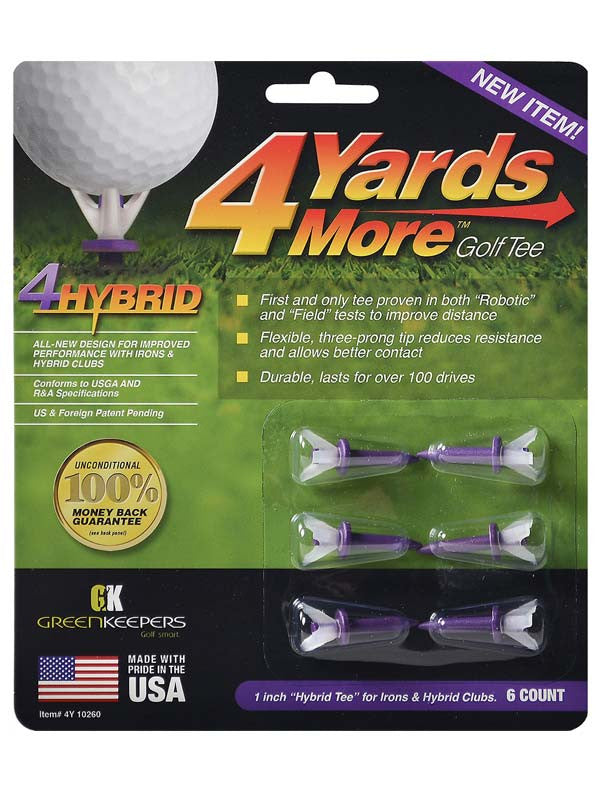 4YARDSMORE Golf Tees 6 Pack - 1.00 Inch