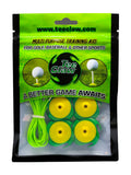 Tee Claw Tee Holder & Training Aid 4 Pack - Yellow/Green