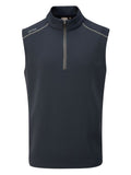 Ping Ramsey Half-Zip Ribbed Fleece Vest - Navy